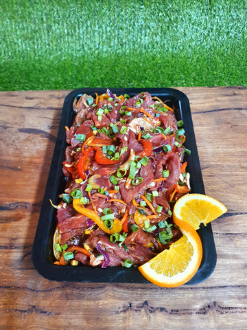 Honey BBQ Beef Stirfry
